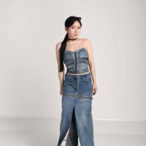 Denim Tube Top