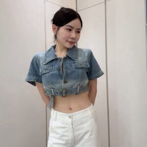 CROPPED DENIM JACKET