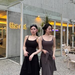 STRAPPY LONG DRESS